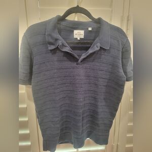 Ben Sherman Navy Knit Polo